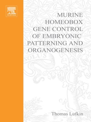 cover image of Murine Homeobox Gene Control of Embryonic Patterning and Organogenesis